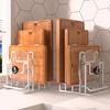 1/2Pcs Cutting Board Holder Pot Lid Rack 5 Grid Design Strong Load-bearing Kitchen Countertop Chopping Board Organizer Stand
