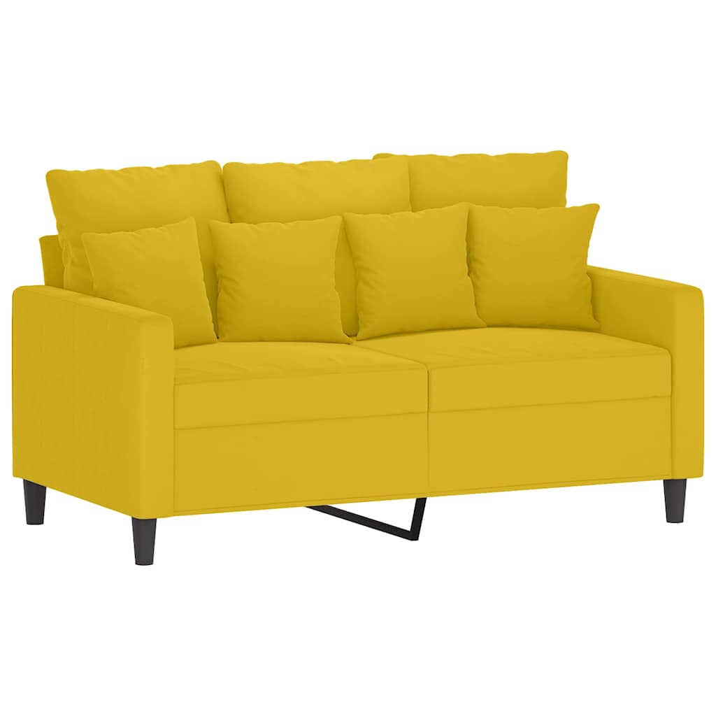 Vidaxl 3-Częściowy Komplet Wypoczynkowy, Obity Aksamitem, Żółty