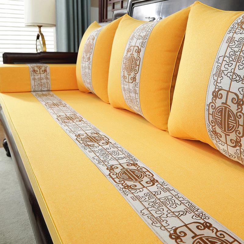 Подушка для дивана из палисандра, новая подушка в китайском стиле, мебель из цельного дерева, нескользящая утолщенная губчатая подушка высокой плотности, подушка для сиденья