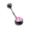 [I9488] - Pink 'Crystal' Body Piercing