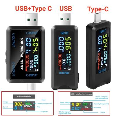 10 в 1 USB-тестер DC Цифровой вольтметр Амперметр Измеритель напряжения Вольт Амперметр Детектор Индикатор зарядного устройства Power Bank