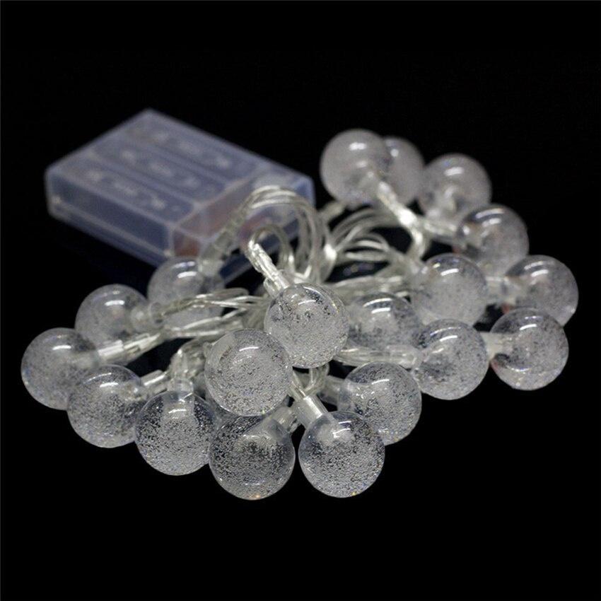5M 10M 100LEDs LED String Lights Fairy Bubble Ball Lamp Holiday Lighting Garland AAA Battery Indoor For Christmas Wedding Decoration