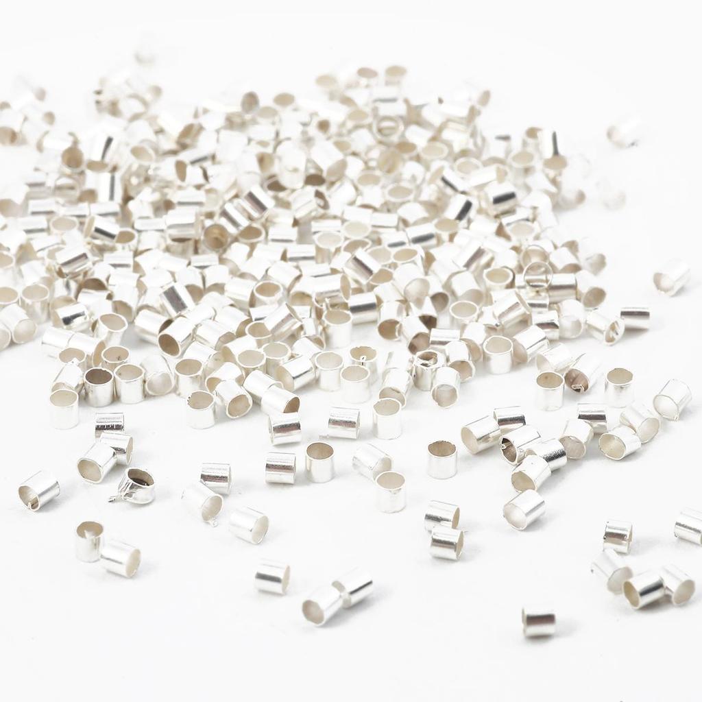 500 шт., 5 цветов, пробка с микропробкой, свободные бусины диаметром 1,5 мм, 2 мм, нескользящие медные бусины-прокладки, фурнитура для ювелирных изделий своими руками