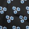 Cotton Flex Black Fabric Floral  Craft Projects Decor Fabric Printed By The Yard 40 Inch