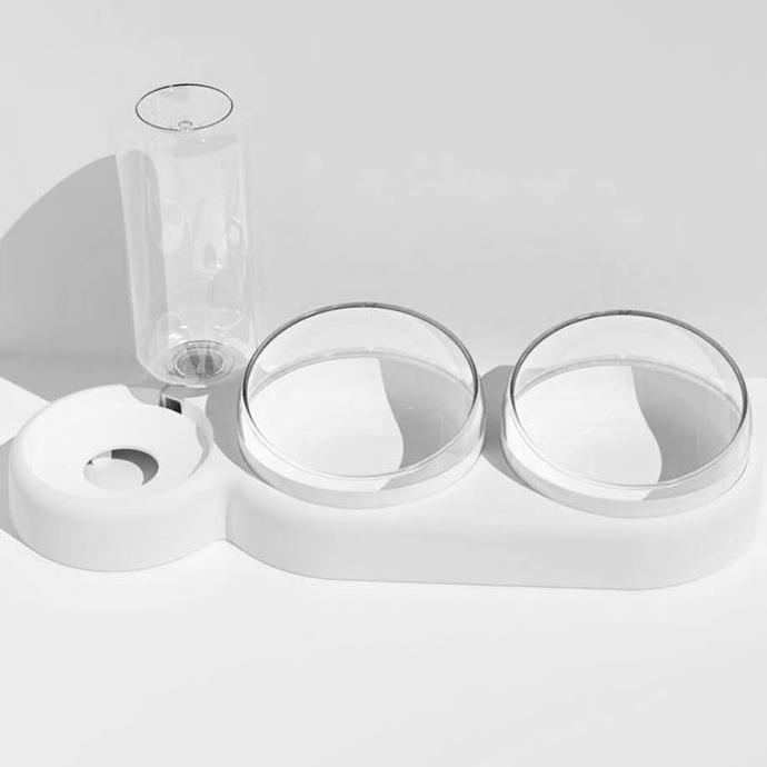 WTEMPO Поилка для домашних животных, автоматическая миска для кошек, диспенсер для воды, инструмент для хранения воды, миска для еды для собак, кошек, контейнер для еды с поилкой