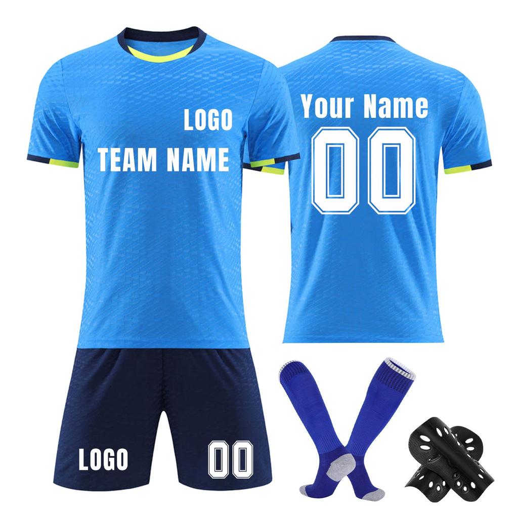 Personalised Shirts Kit Mens Girls With Name Number Custom Football Jerseys For Boys Training Suit