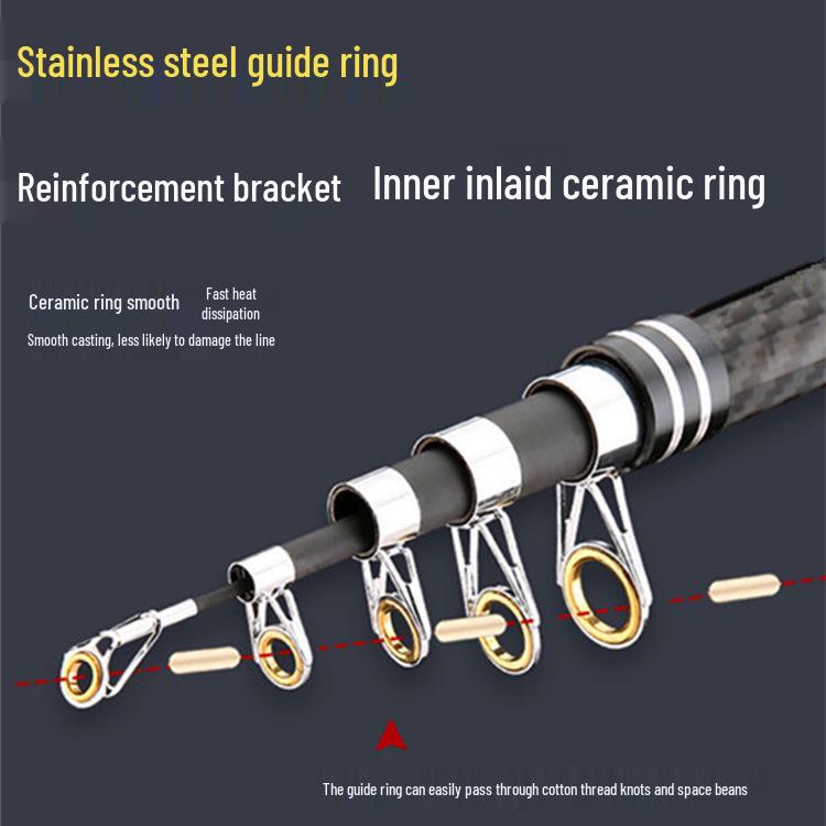 Ультра-жесткое карбоновое удилище для морской рыбалки на дальние дистанции, полный комплект