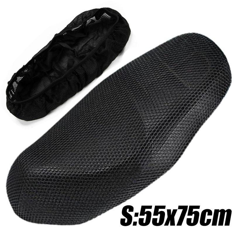 Motorcycle 3D Mesh Fabric Anti-skid Pad Scooter Seat Electric Bike Seat Cover Summer Breathable Covers Cushion Net Cover
