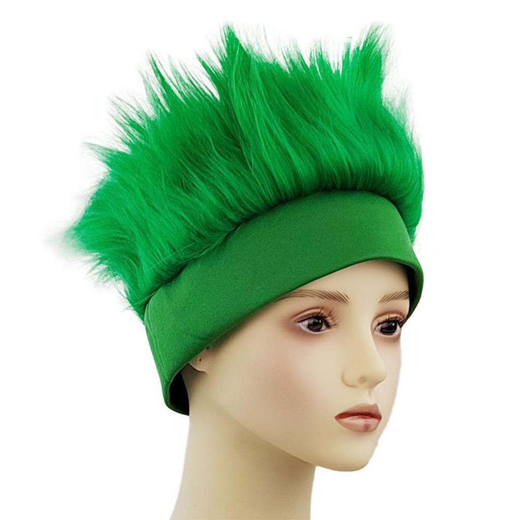 Brazilian Soccer Fan Wig Wild Football Match Headgear Cheer Costume Hat for Sports Events Carnivals and Supporters