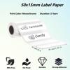 Mini Printer Paper,15mm Blank Label Sticker, Thermal Printing Paper for 57mm Portable Printers Waterproof,Oilproof,Scratchproof