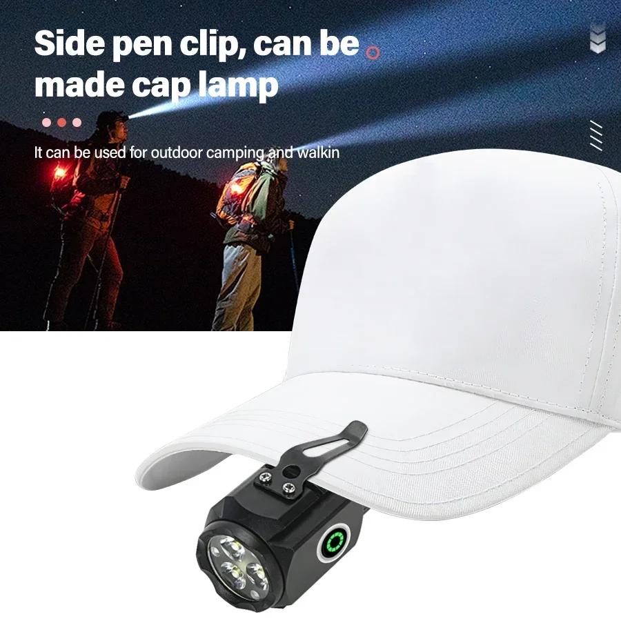 Bright Super Mini P35 LED Flashlight USB Rechargeable Torch 5 Lighting Modes 2000LM Powerful Lamp Camping Fishing Lantern