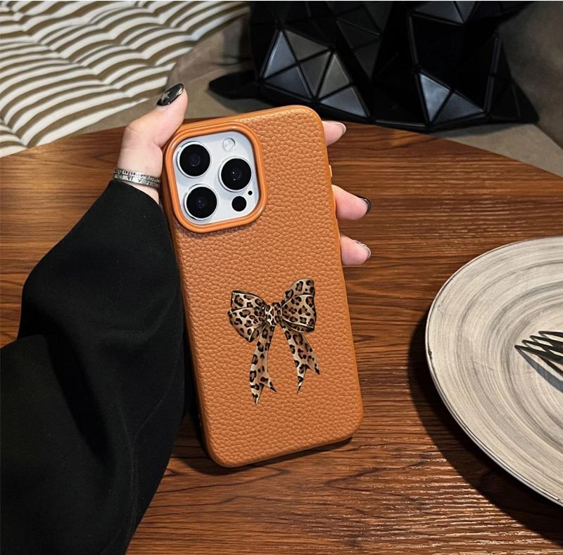 Чехол Для Realme C53 C51 C55 C35 C63 C61 C20 C21Y C25Y C75 5 5i 8 V13 NARZO 50A NOTE 60 P3X 15 12 PRO Plus Леопардовый бант Чехол