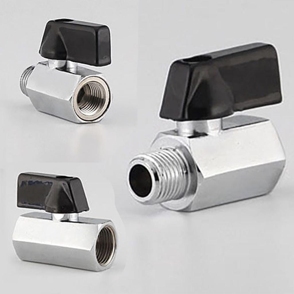 1/4 "Bsp шаровой клапан с резьбой для наружной и внутренней резьбы шланга воздушного компрессора, латунная ручка