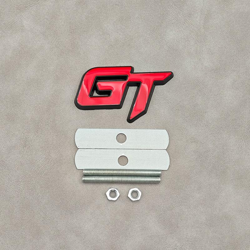 ABAM1 3D Metal Letters GT Logo Car Front Grille Emblem Badge Sticker Decals For Geely GT Accessories