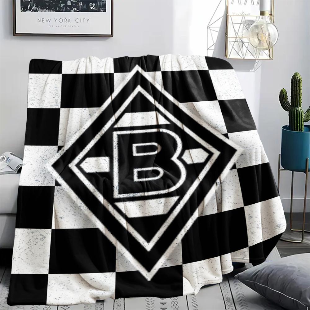 1pc Borussia Print Flannel Blanket, High quality Comfortable for All Seasons, Home Decor, Warmth and Comfort, Perfect for Christmas Gifts19