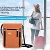 Портативная нейлоновая RFID сумка для паспорта и ID, многокарманный дорожный кошелек-пауч на шею, водонепроницаемый многофункциональный держатель для ID и кредитных карт, чехол для документов