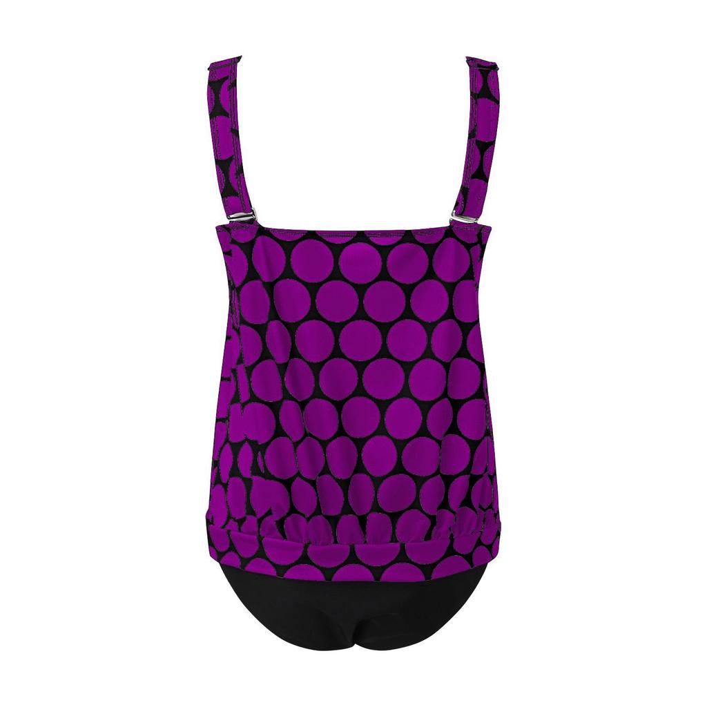 2023 Модное европейское и американское сексуальное танкини больших размеров с принтом