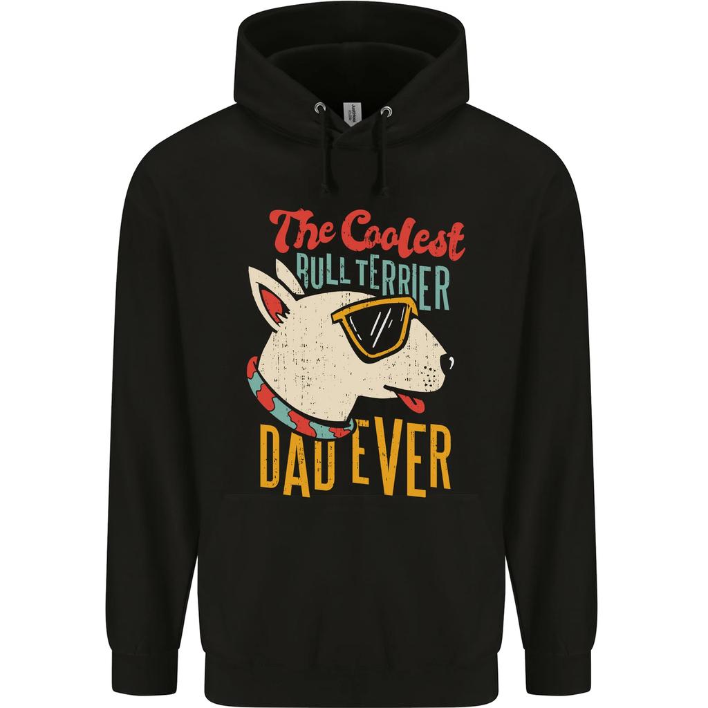 Bull Terrier Dad Funny Fathers Day Dog Hoodie