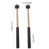 2pcs Lightweight Wood Handle Drum Mallet Stick Ethereal Drumsticks Round Head Drum Sticks Hammer Small Musical Drumstick