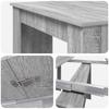 Dining Table 180 x 85 x 75 cm Wood Based Material Grey Sonoma