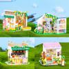 NEW MINI Set Flower Bouquet House Model Building Blocks MOC Street View Fairy Tale Town Bricks Assembly Children Kids Toys Gifts