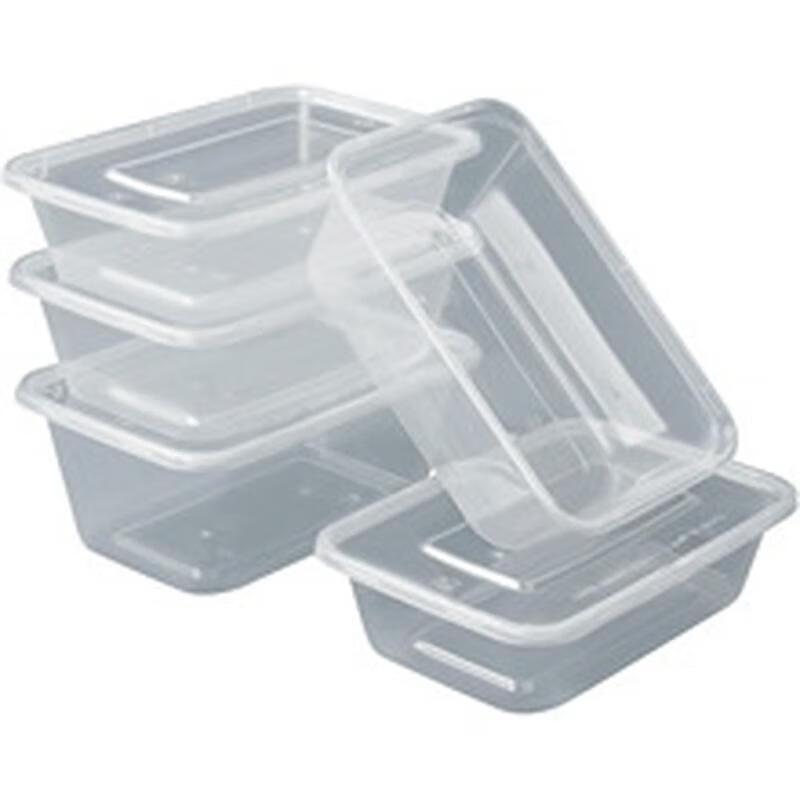 Chahua 650ml Disposable Transparent PP Food Containers with Lids
