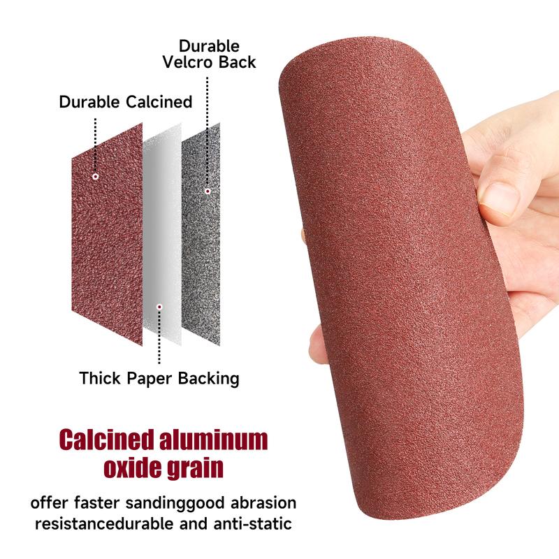 100Pcs 6 Inch Sanding Discs No Hole Hook and Loop, Dry Wet Sandpaper for Orbital Sander, Sanding Pads for Metal Car Wood