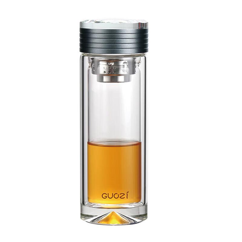 Двухслойная стеклянная термокружка GUOZI GZ-S49