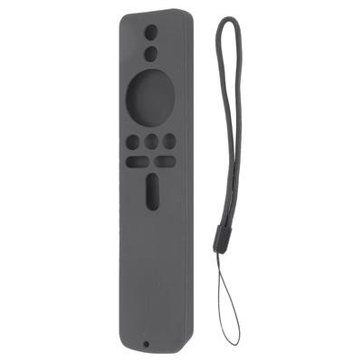 Силиконовый защитный чехол для Xiaomi TV Stick 4K, противоскользящий чехол для пульта дистанционного управления со шнурком, серый