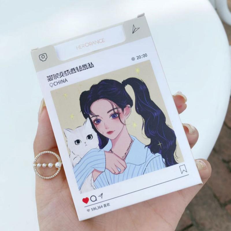 HER ORANGE ~ 5-Pack Набор глазури для губ Живопись Серия Smoke Box Набор помад для губ Зеркальная матовая грязь для губ Глазурь для губ