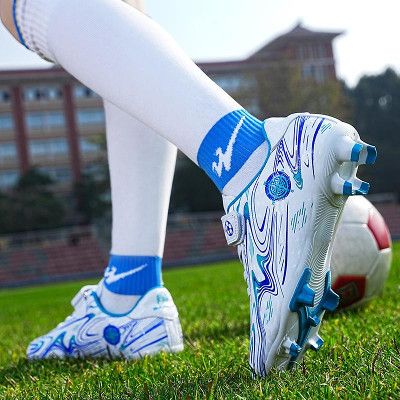 28-39 Children's Football Boots Children's Magic Stickers Strap Plastic Nail Football Shoes