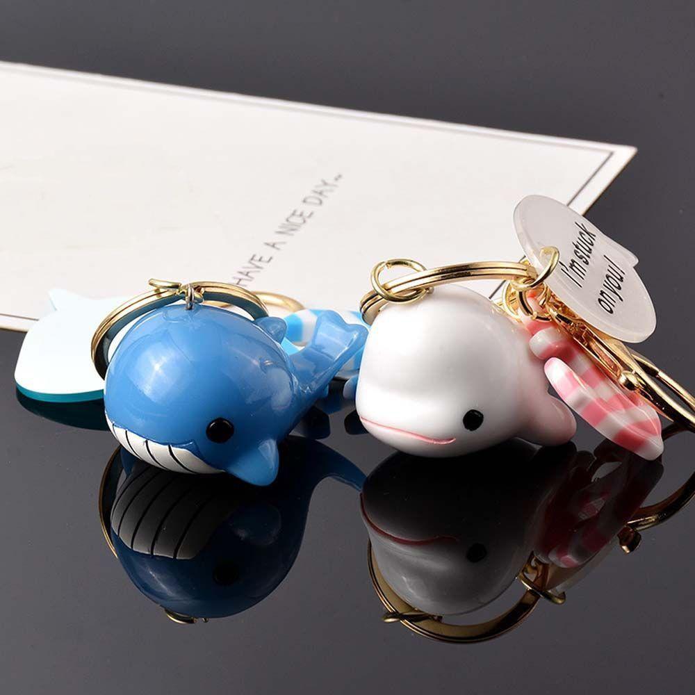Car Interior Accessories Bag Charm Keyring Ornaments Dolphin Key Chain Whale Keychain Key Rings