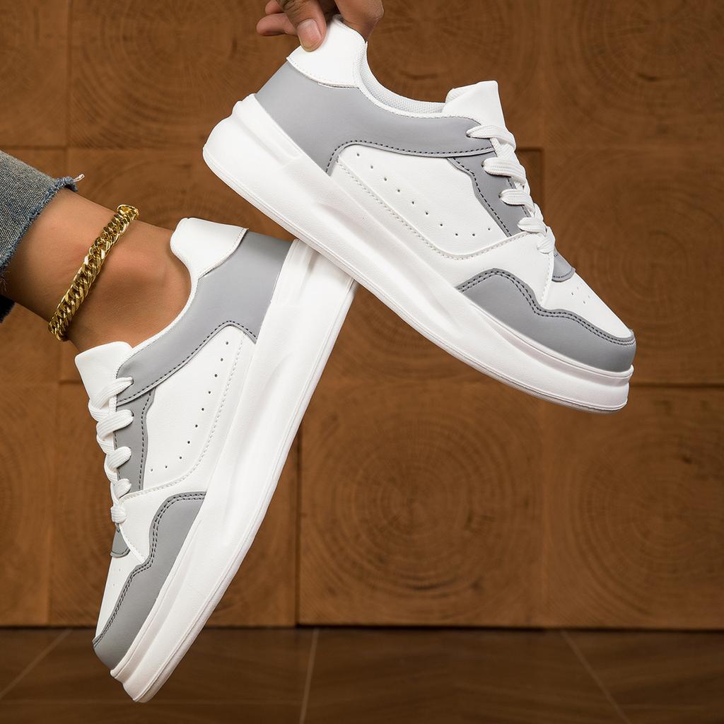 Trendy Couple Fashion Board Shoes Soft Sole Comfortable Casual Sports Single Shoes Lace Up Light Outdoor Flats