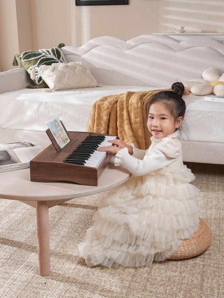 25- и 37-клавишное деревянное детское электронное пианино: Музыкальная игрушка для начинающих для детей, мальчиков и девочек, многофункциональная для домашнего использования