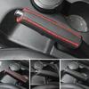 Car Gears Handbrake Cover PU Leather Shift Lever Cover Collars Handbrake Cover Hand Brake Cover Anti-Skid Auto Parking Brake
