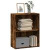 VidaXL Bookcase Smoked Oak 60x30x77 Cm Engineered Wood, Shelf, Bookshelf, Book Support, Cabinet 857894