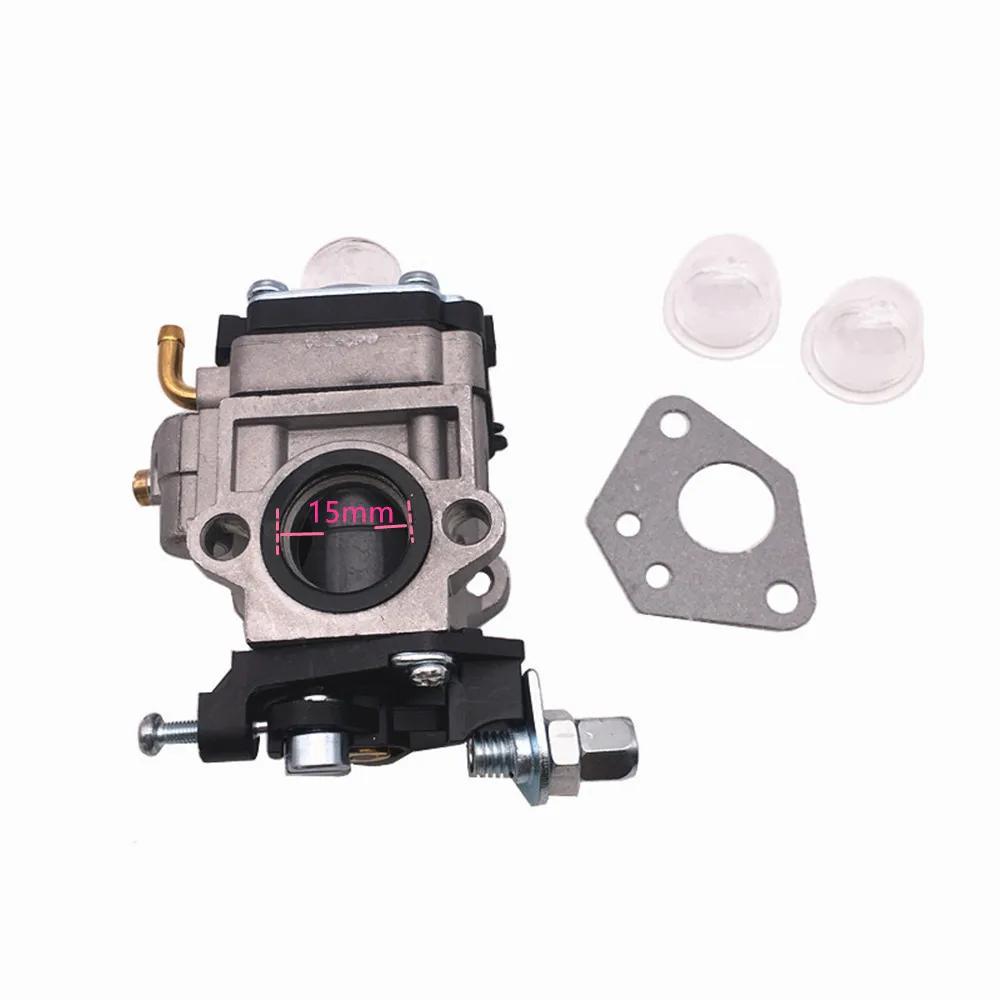 Carburetor 10mm 15mm For Brush Cutter Engine TU26 34F 36F 260 330 For Brushcutter 4c 49cc 52cc Chaaw Accessories Parts