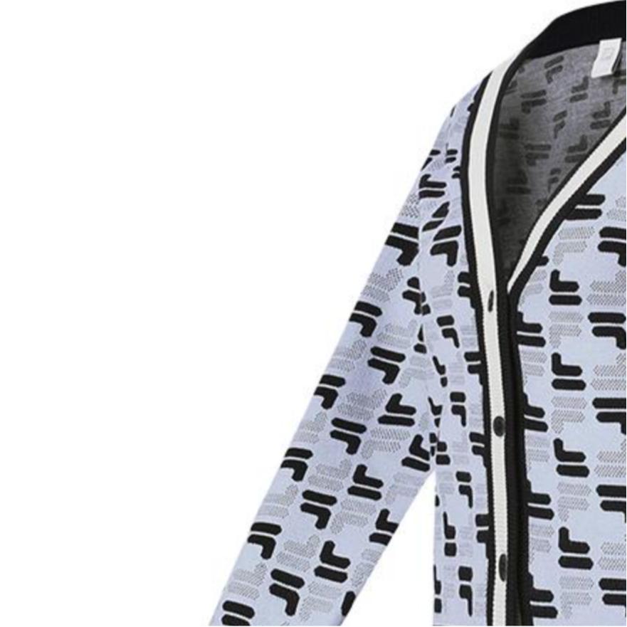 Fila Простой вязаный кардиган с длинным рукавом женский свитер A11W413401F
