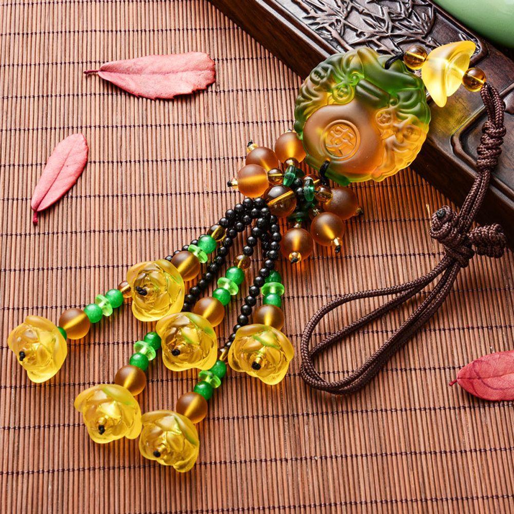 Chinese Fengshui Maitreya Beast  Pendant Keyring Accessories Car Key Pendant Guanyin Pendants