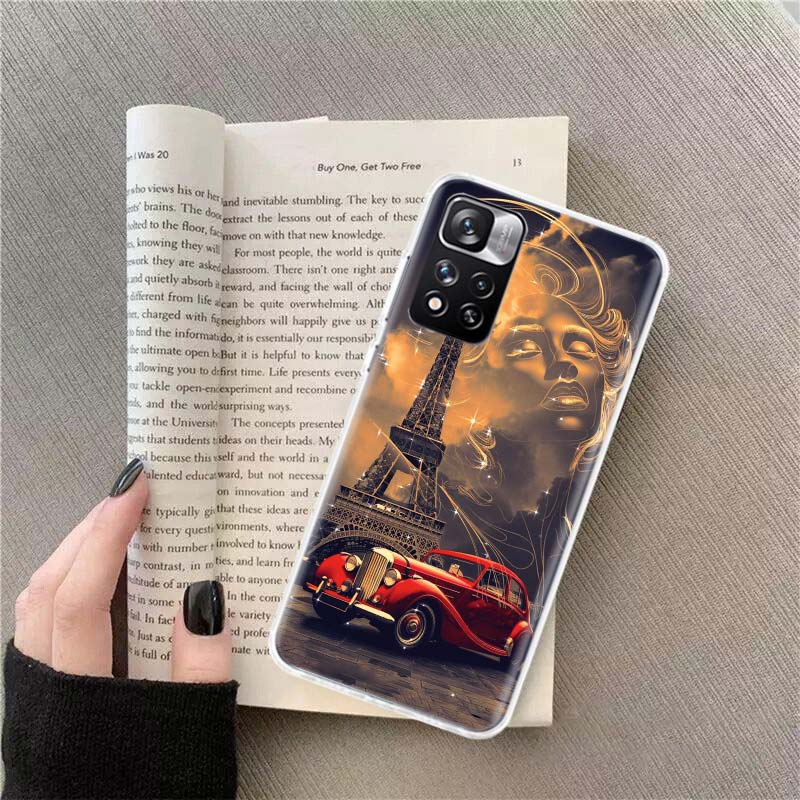 Eiffel Tower Art Phone Case For Xiaomi Poco F7 14 Ultra Mi 9T 12T 11T 13 15 Pro 12 11i 12X 10T 11 10 9 8 Lite 5G A3 CC9E Cover C