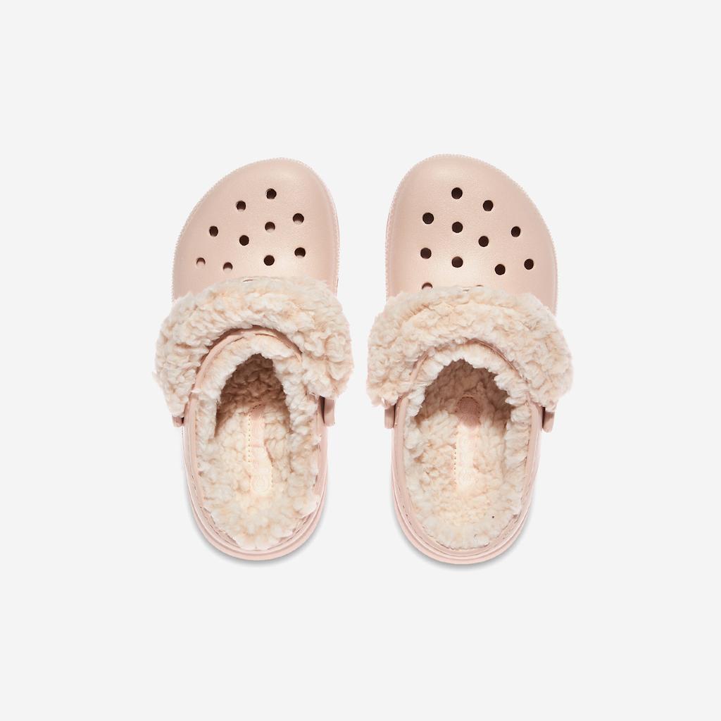 Crocs Детские классические клоги на флисовой подкладке [CRS212856-QUARTZ]