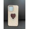 Трехмерная любовь подходит для iPhone 16PM Diamond Phone Case Apple 13/14 с зеркалом для макияжа 15pro Soft Shell