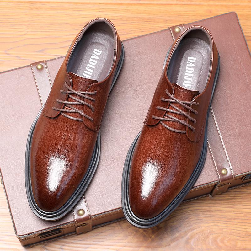 Men's Large Size Genuine Leather Casual Shoes - British Style Autumn Youth Formal