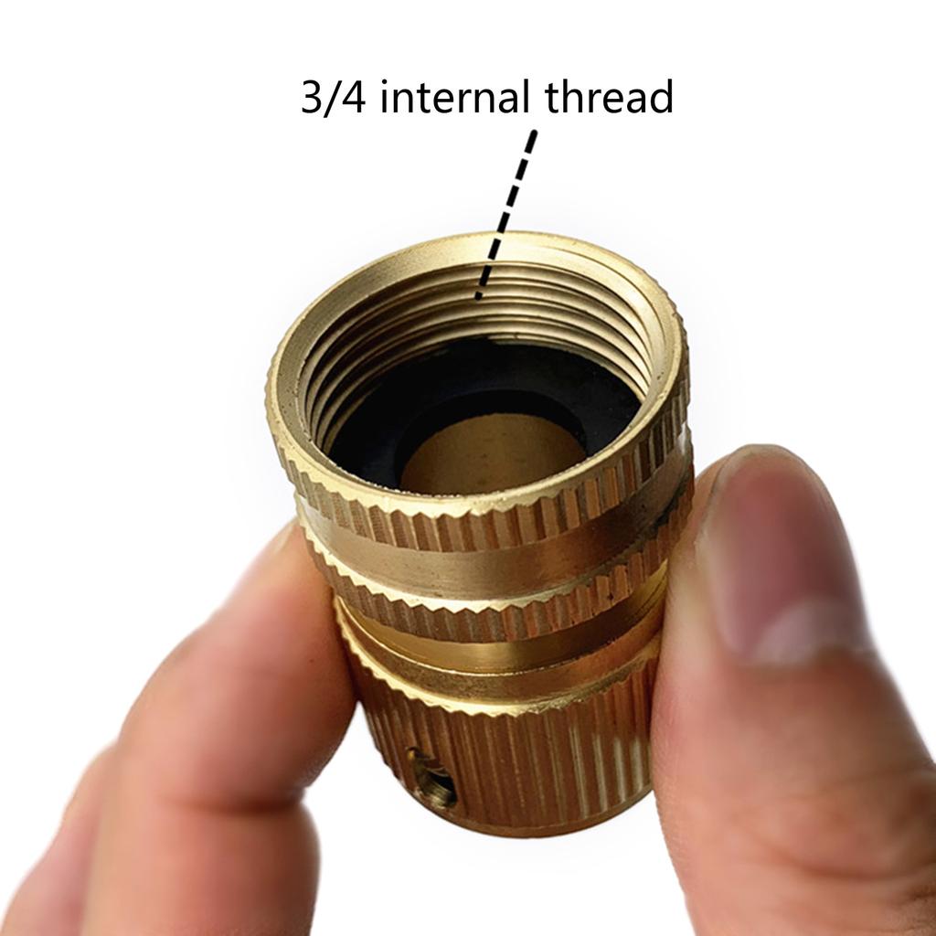 Аксессуары для садового шланга 3/4-дюймовый быстроразъемный соединитель для мойки высокого давления, латунный соединительный фитинг для шланга