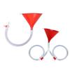Beer Funnel Plastic Filling Funnel Beer Funnel Wine Liquid Pipe Tube Plastic Valve Hose for Birthday Beer Festivals Drinking