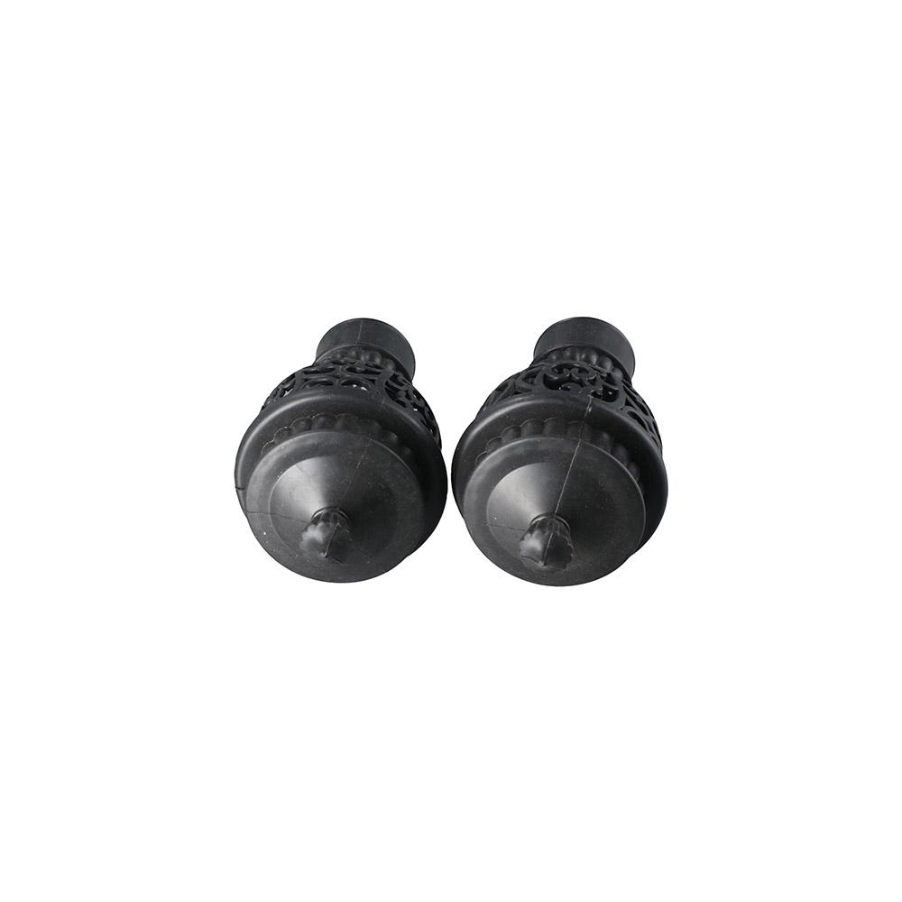 Прочные пластиковые аксессуары для штор с полым узором, наконечники для карниза, заглушки для карниза