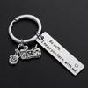 Personalized Stainless Steel Dad Fathers Boyfriend Gifts Keyring Pendant Drive Safe Men Keychain