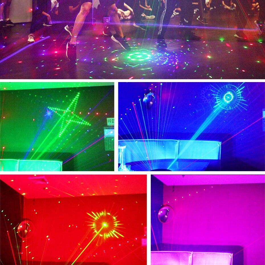 15 ГЛАЗ RGB Диско DJ Луч Лазерный Световой Проектор DMX Дистанционный Стробоскоп Эффект Сценического Освещения Рождественская Вечеринка Праздник Хэллоуин Огни