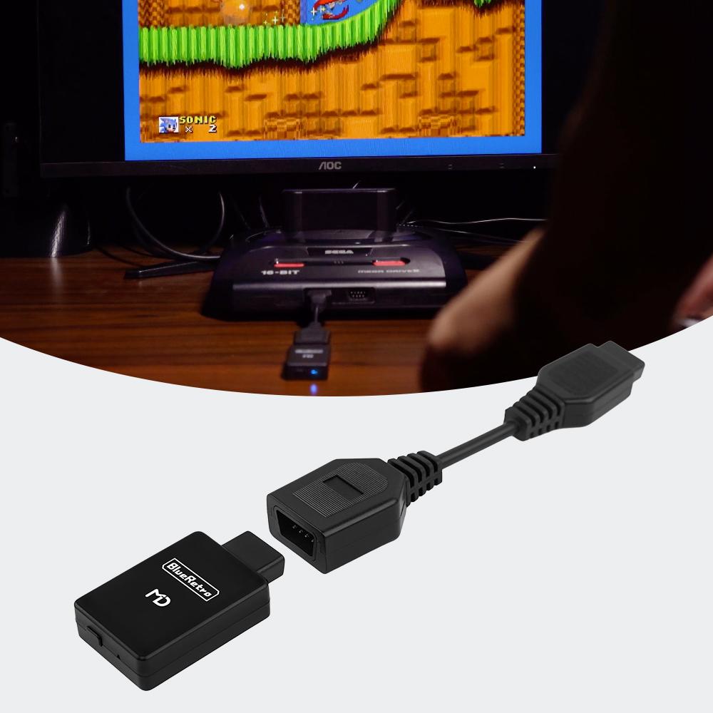 Беспроводной адаптер контроллера Blueretro для игровой консоли MD1 MD2 Mega Drive Sega Genesis