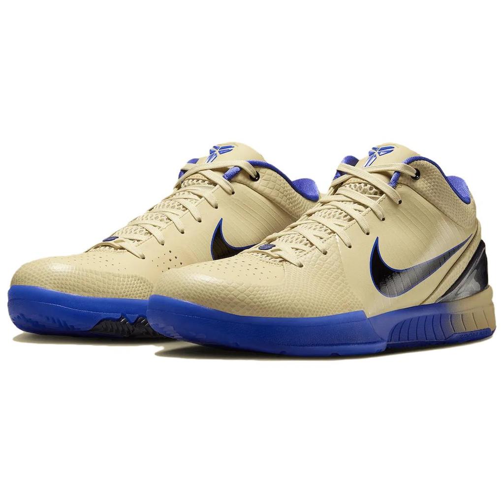 ФК Барселона x Nike Kobe 4 Protro Гостевой комплект Мужские кроссовки Золотой Командно-золотой Персидско-фиолетовый IM2532-701